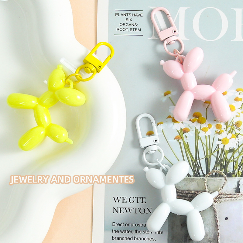 Simple and Cute Solid Color Puppy Door Buckle Keychain Pendant for Men and Women, DIY Handmade Bag Decoration Accessories Wholesale Simple and Cute Solid Color Puppy Door Buckle Keychain Pendant for Men and Women, DIY Handmade Bag Decoration Accessories Wholesale