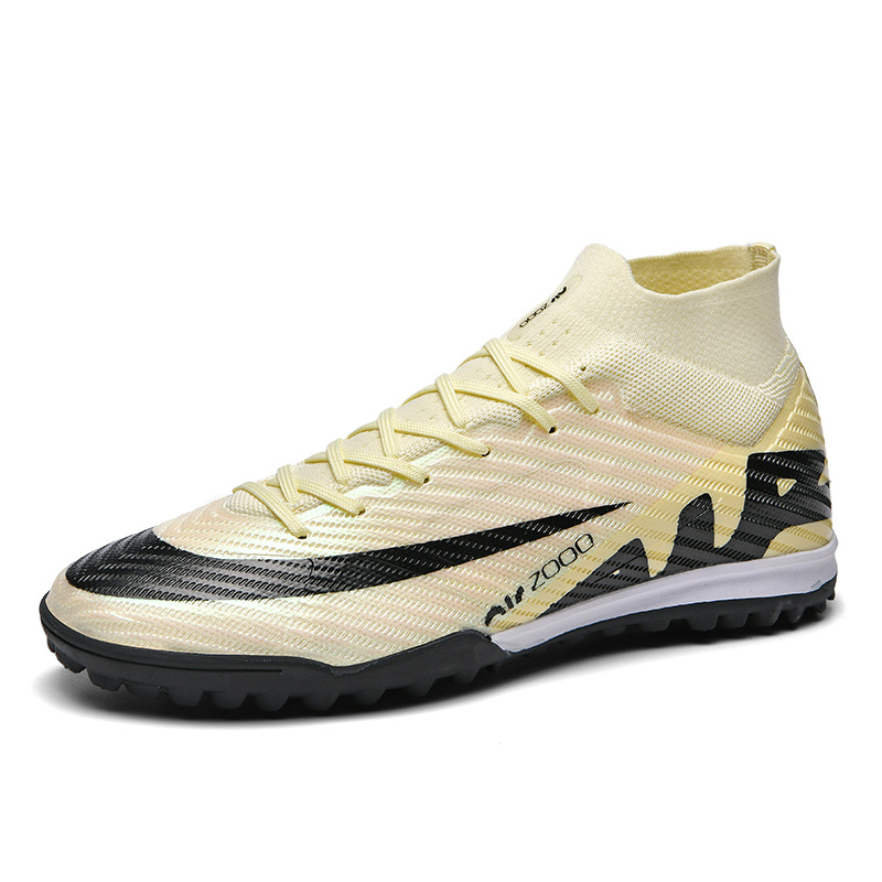 Cross-border temu nuevos zapatos de fútbol de la Copa del Mundo de entrenamiento profesional de alto nivel anti-deslizante respirado zapatos de fútbol de clavo largo