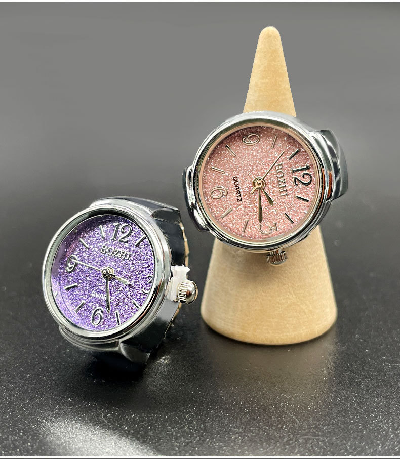 Quartz Movement Round Pattern All Seasons Season Retro Classic Style Round Quartz Watch Rings