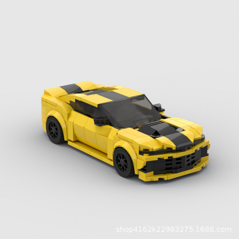 MOC Building Blocks Compatible with Lego Speed Series 8-Gig Comaro Z28 Racing Team Boy Speed Championship