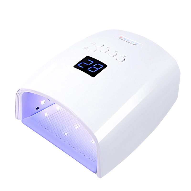Lámpara de manicuras inalámbrica transfronteriza de alta potencia máquina de manicuras luz de terapia de larga duración inducción inteligente doble fuente de luz de manicuras luz