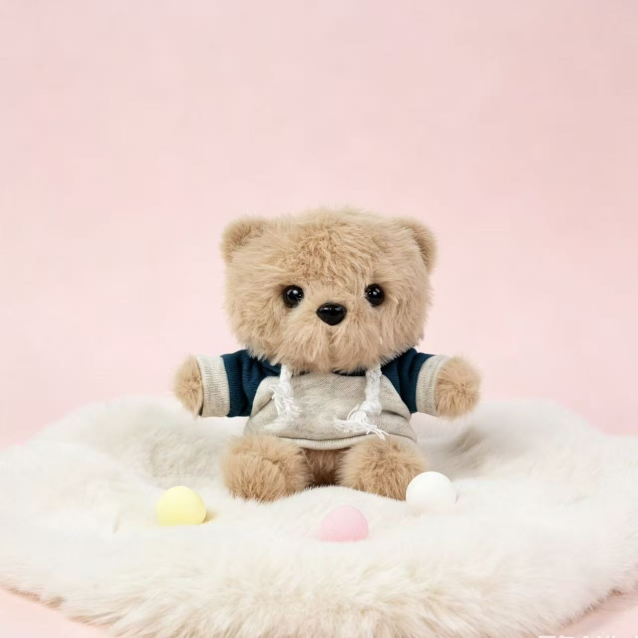 Vestido osos llaveros muñecas de peluche camisetas pantalones mochila colgante pequeño regalo colgante muñeca de peluche