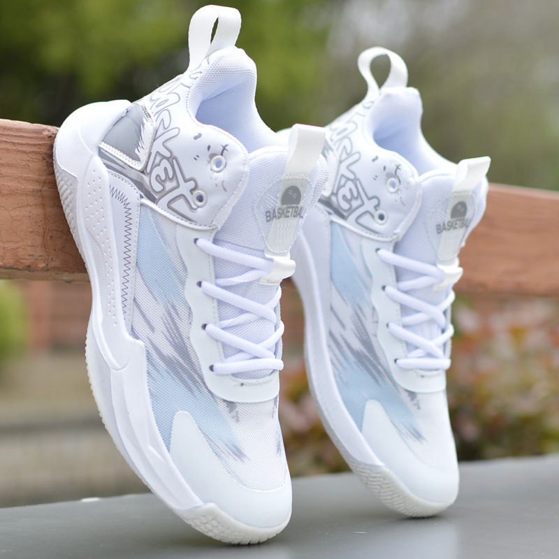 Basketball Shoes Men's New Mesh High-Top Shoes Friction Sound Sneakers Breathable Casual Sports Mesh Shoes Dropshipping