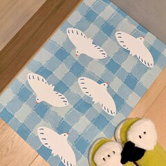 Feiniaoji 韓国ガールバスルームソフト珪藻泥吸収性フロアマットバスルームトイレドア速乾性滑り止めフットマット