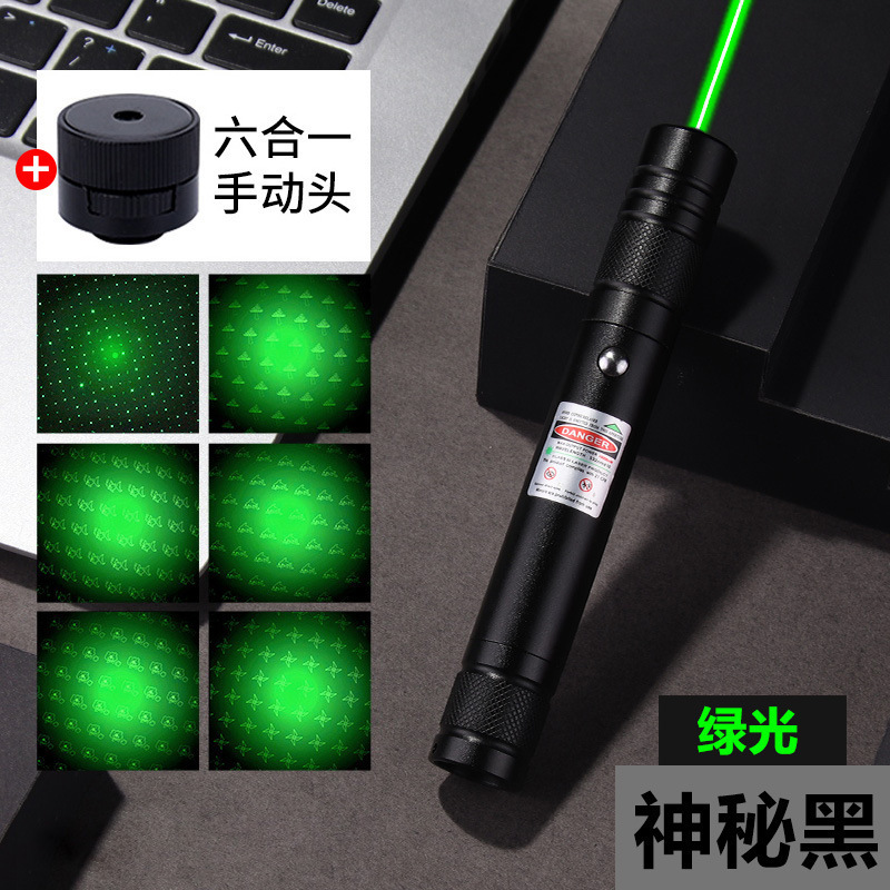 láser de carga directa puntero láser verde super brillante recargable luz verde de larga duración antorcha astronómica de alta potencia