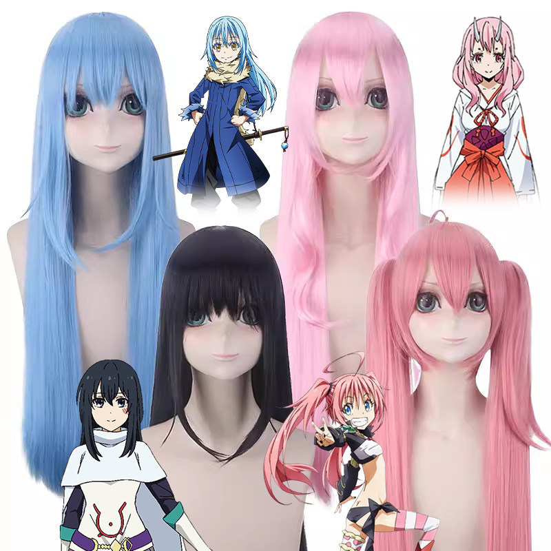 Blue Gold Gold about My Reincarnation as a Slime Rimuru Milim Naze Cosplay Wig
