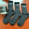 Black high boots, socks