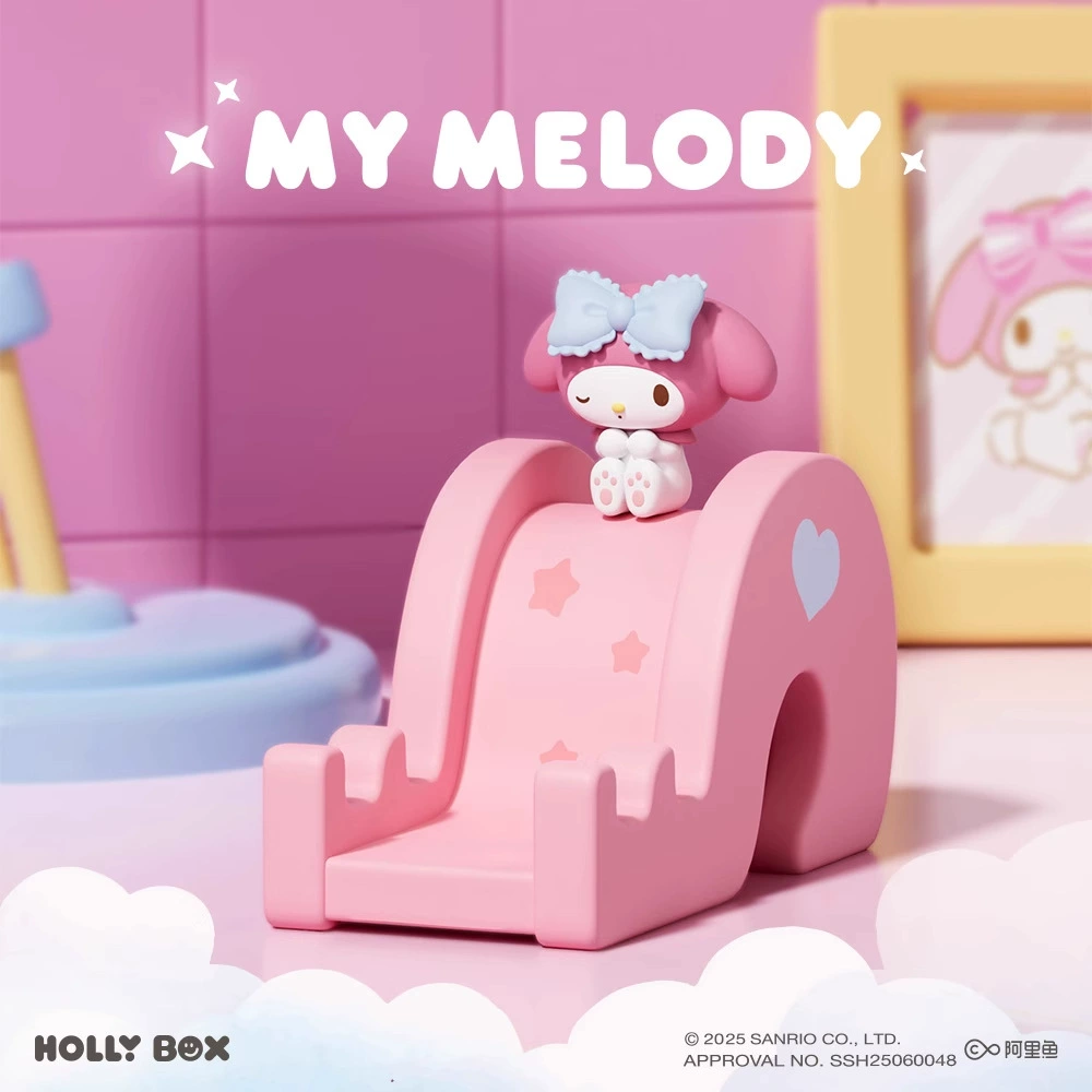Подставка-горка для телефона (Sanrio) Kuromi Hello Kitty My Melody Cinnamoroll — фигурка-сюрприз