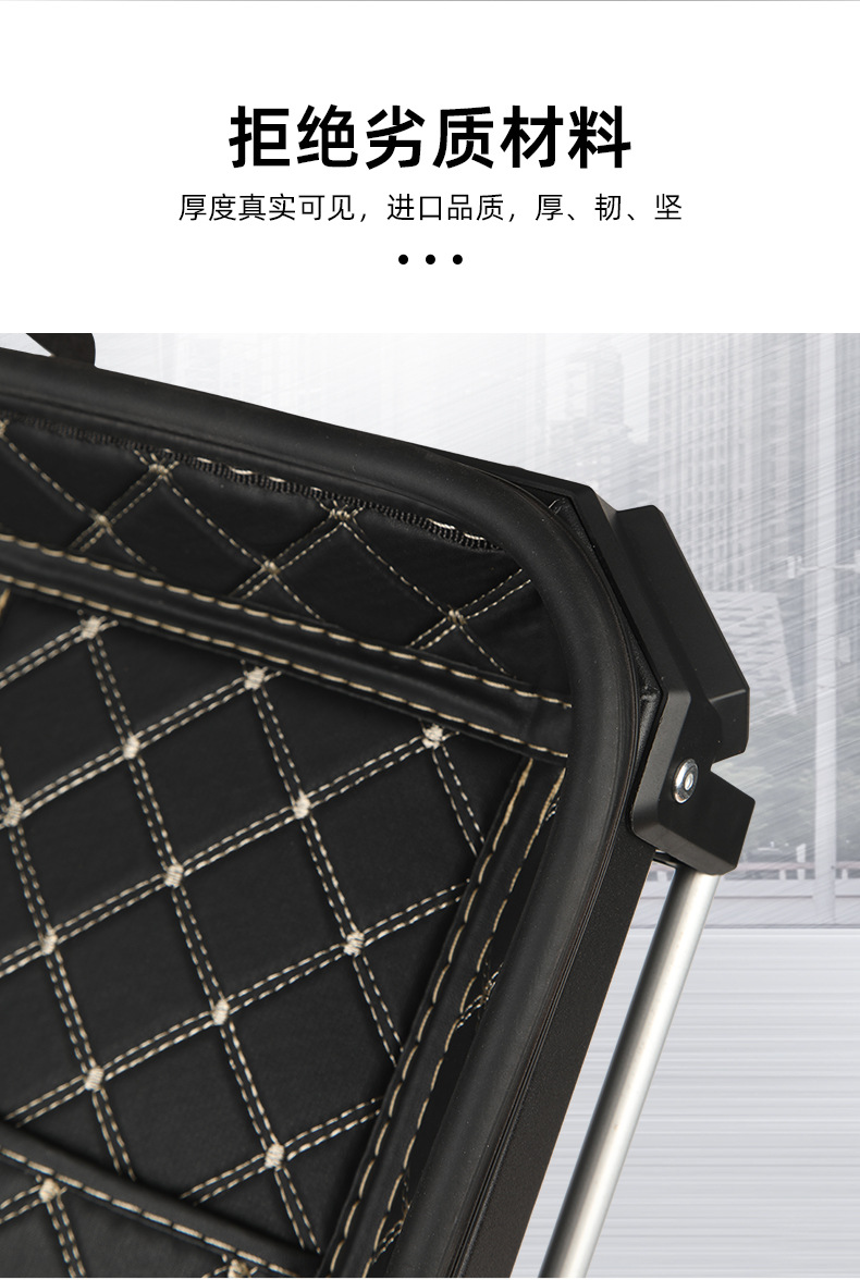 Motorcycle Trunk 45L55L Aluminum Alloy Trunk Large Capacity Uy125 Calf N1S Quick Release Electric Vehicle Trunk