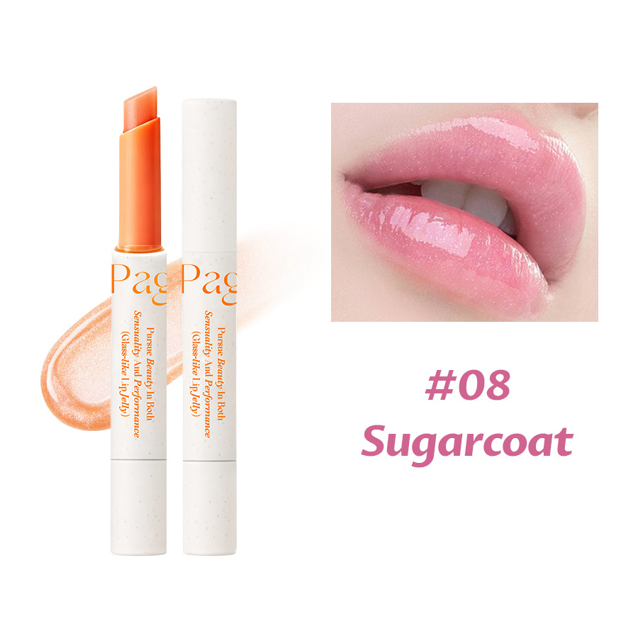 Cross-border PAGE VINE Lipstick transparente con brillo de agua, labios brillantes, maquillaje perlado, no es fácil de descolorar y blanquear. image 13