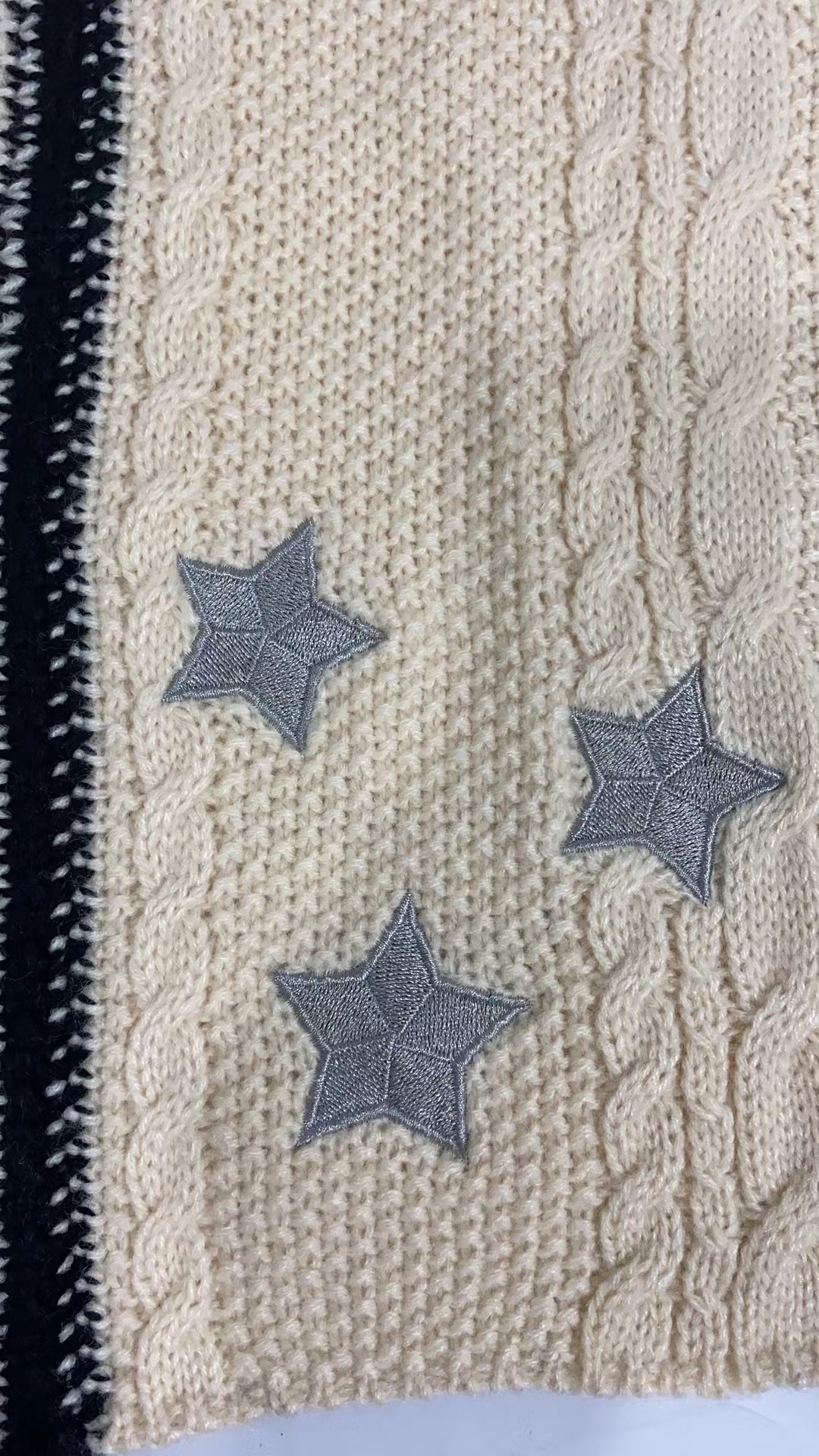 Cárdigan de mujer con cuello en v y botones de punto suave holgado_voghion.com