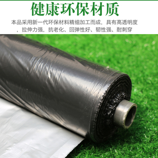 Reflective Dual-Color Plastic Film for Agricultural Planting, Silver-Black Ground Cover, Orchard Insulation, Moisture Retention, Warming, and Thickening