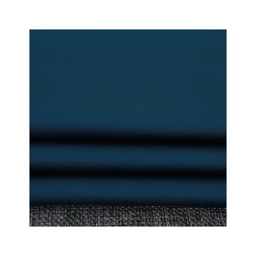Elástico antiestático azul blanco tela elástica de algodón barata ropa de bebé