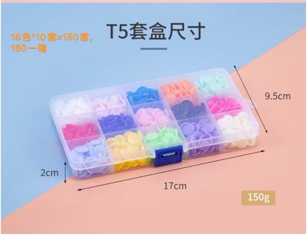 T5 set *colores mixtos* 15 colores *10 de cada uno*