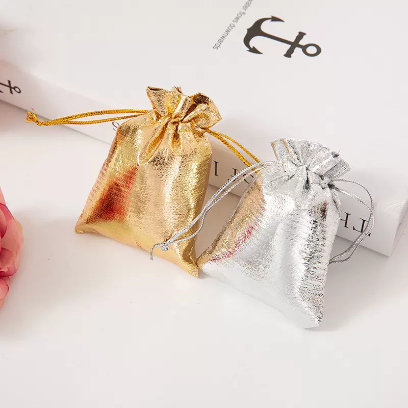 抽拉绳束口烫金银布袋首饰品珠宝文玩收纳防尘礼品袋首饰袋子定制