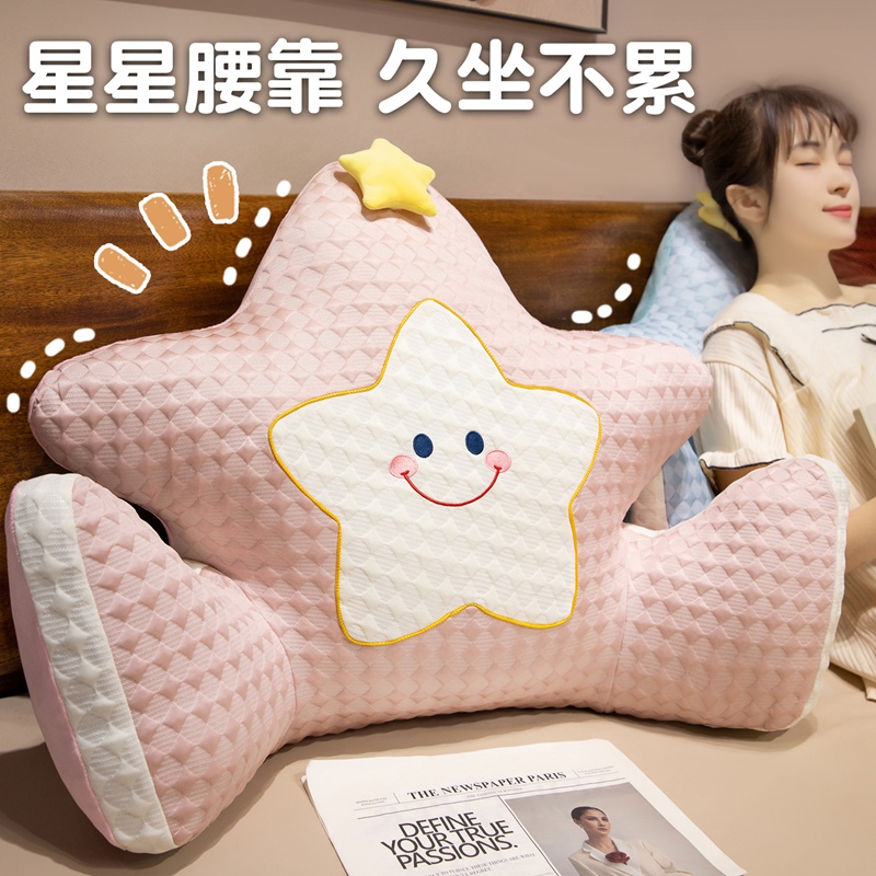 Cojín de Cabecero para Cama de Franela y Poliéster con Soporte Lumbar para Dormitorio y Sofá image 3