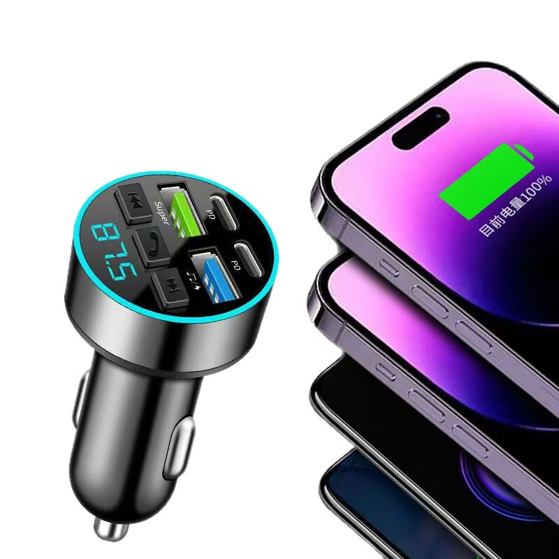 車の Bluetooth レシーバーロスレス音質 MP3 プレーヤー変換多機能車の充電器超高速充電|undefined
