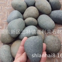 青灰色鹅卵石 旱溪庭院装饰海卵石 园林铺路石儿童绘画石厂家直销