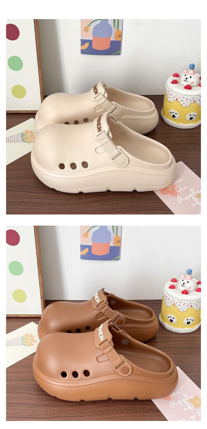 Women's Non-slip Thick Soled Summer Beach Clogs For Garden_voghion.com