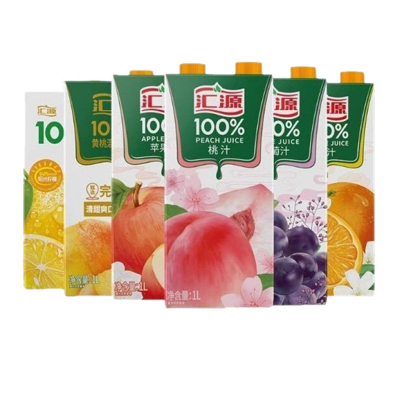 汇源%果汁一升纯桃汁橙汁苹果葡萄汁年货聚餐送礼四季饮料|undefined