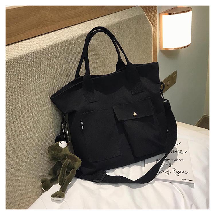 Bolso para mujeres 2024 nueva moda coreana bolso de lona de moda tote bolso de hombro de gran capacidad