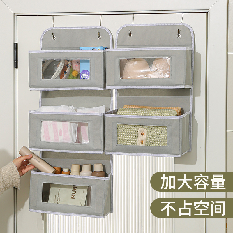 Nueva puerta transfronteriza de varias capas, bolsa para colgar en la parte trasera del dormitorio, bolsa de acabado de juguetes, ropa interior para colgar en la pared, almacenamiento en capas