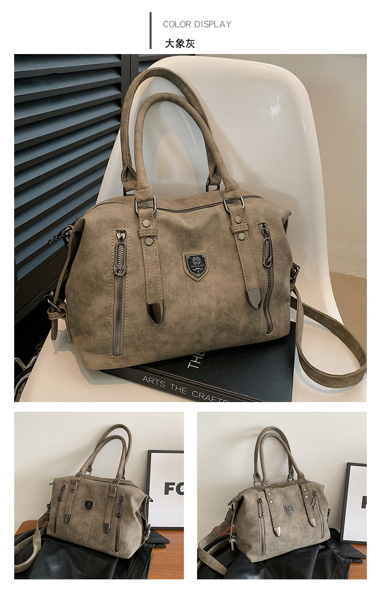 New cross-border foreign trade women's bag 2024 Retro casual handbag, European and American trend single-shoulder crossbody bag, tote bag for women undefined