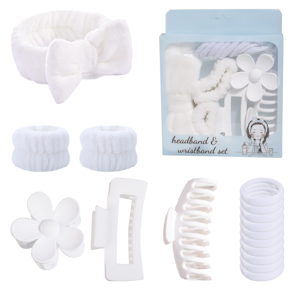 Set de pinzas para el cabello, pinzas de garra de hueso de dragón, coleteros para la parte trasera de la cabeza, accesorios para el cabello, pinzas de tiburón, bandas para el cabello, coleteros para el cabello rebelde, ideales para ir al trabajo.