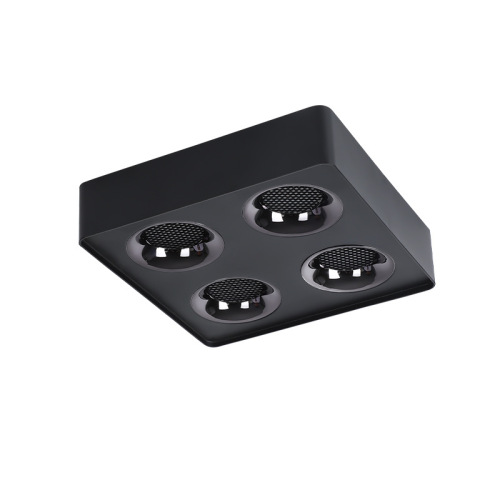 LED surface-mounted bile lamp ultra-thin anti-glare four-head spotlight living room no main light grille light square double-head bean bile lamp