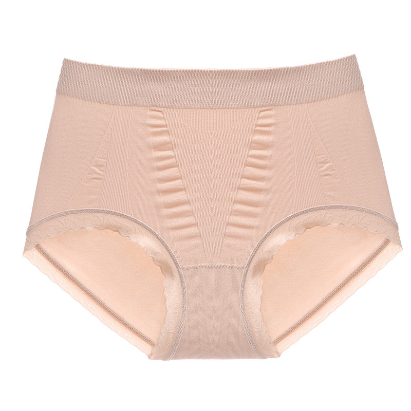 Japanese mid-waist briefs Peach Hip-lifting rayon breathable hole antibacterial crotch high-elastic belly-tucking ladies underwear