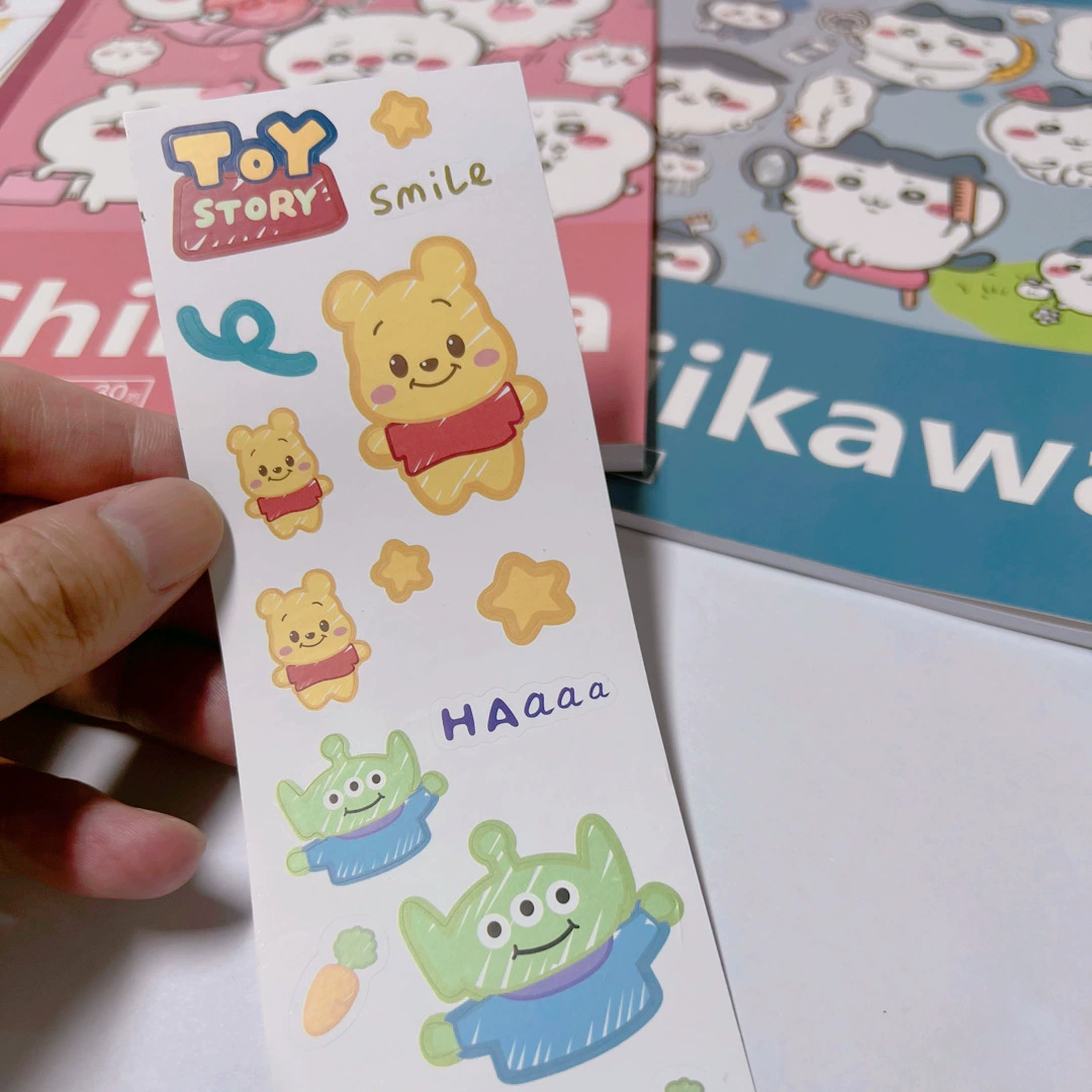Игрушка, водостойкая наклейка со стеклом, наклейки, мобильный телефон, мультяшный воздушный вентилятор