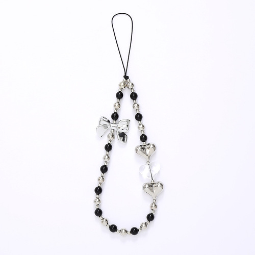 Creative new spotted love mobile phone chain mobile phone case key chain hanging chain ccd camera lanyard anti-fall chain wholesale