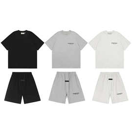 跨境 ESSENTIALS FEAR OF GOD 印花短袖 高街风 FOG 复线纯棉 T恤