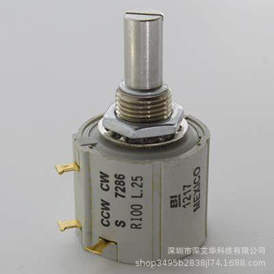 BI/TT电位器5K欧10圈22.2MM20PPM直径功率2W-7288R5KL.25