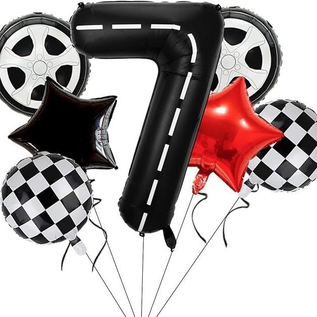Casco neumático rayas digitales combinación de globos 40 pulgadas decoración de fiesta de cumpleaños infantil digital venta caliente transfronteriza image 13
