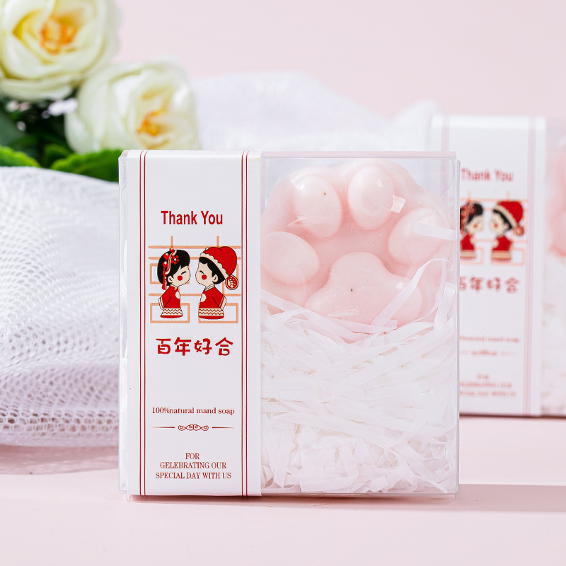 猫の爪の手の石鹸の喜石けんのお土産の実用的な小さい贈り物の高い顔の値は人の結婚式の結婚する国風の単品に送ります。|undefined