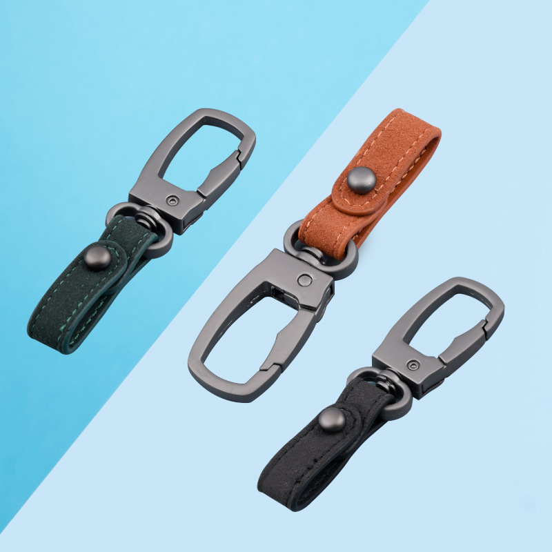 Wholesale key suede monk men's key chain luxury fur car light waist gift key hanging lock key and shangtou