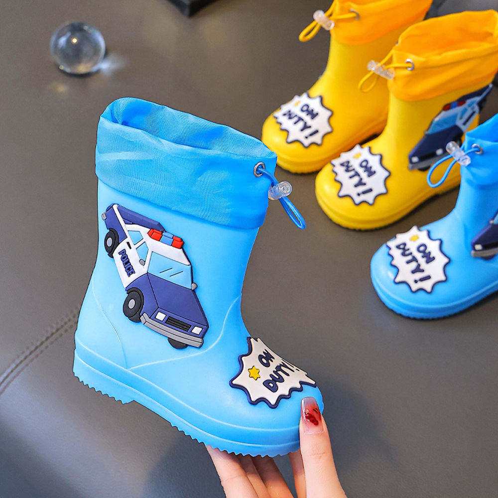 Children's rain boots, 2-7 years old, boys' and girls', non-slip, lightweight, low-cut, waterproof rain boots, kindergarten rubber shoes for kids.