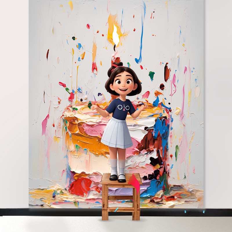 Nuevo niño fiesta de cumpleaños pastel de cumpleaños set bandera princesa corona globos de aluminio para niñas