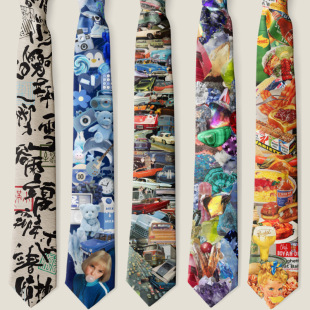 8.5cm American Wide Version Retro Tie Original 2024 Summer New Antique Men's and Women's Casual Beer Animal Tie