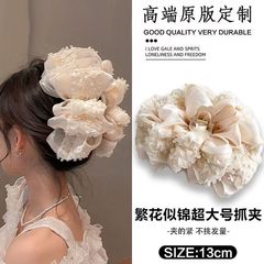 ライトラグジュアリークラウドバブルリボン大型ヘアクリップヘアアクセサリー気質ヘアクリップ女性の後頭部シャーククリップ