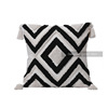 Black -and -the -white velvet pillow pillow pillow, living room, ethnic style northern European ins home cluster cushion, cushion, currently