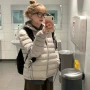 情侣款秋冬季美式轻便棉服