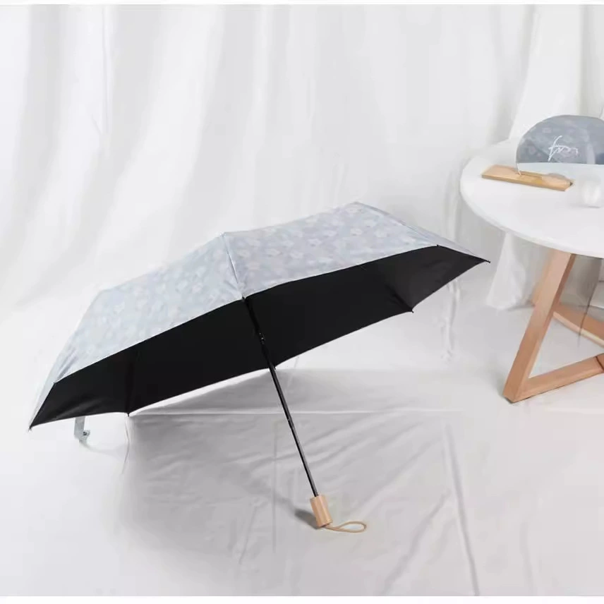 Fresh cute umbrella solar-powered, sun protection