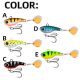New Sequin Luya Thorn Fish Rotary Sequin Fake Bait Metal Plate Outdoor Fishing Tackle