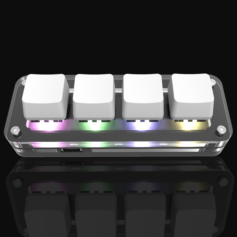 Mini teclado personalizado Bluetooth 2.4G inalámbrico 3 modos atajos de teclas de acceso directo para juegos de deportes electrónicos