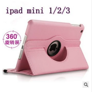 Защитный чехол для iPad mini1/2/3 с вращающимся узором личи, чехол для mini7, кожаный защитный чехол