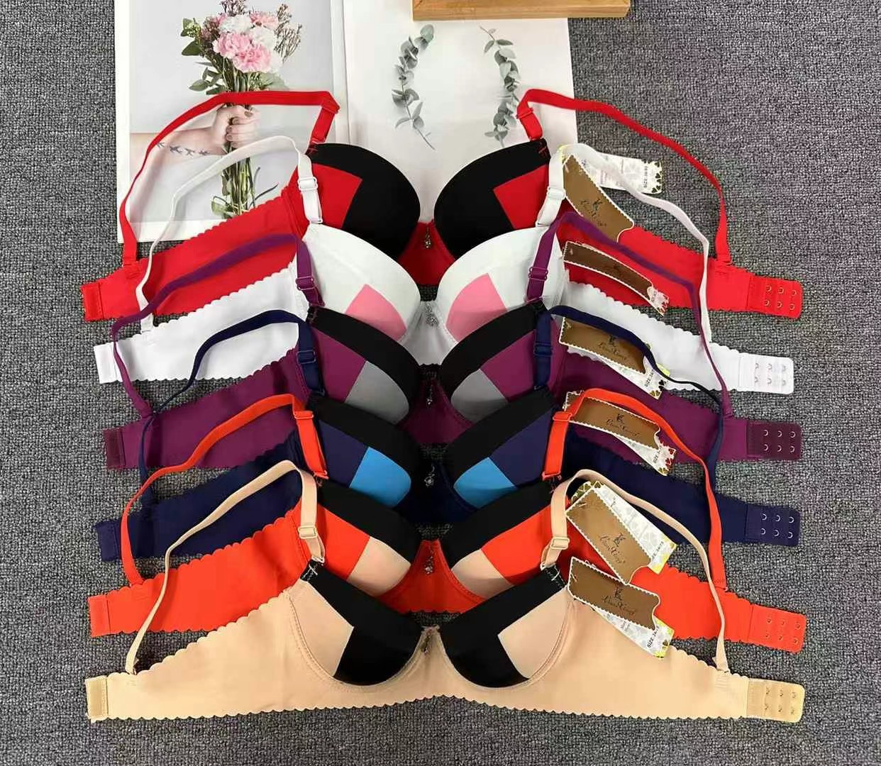 993 # Colisionamiento de malla ropa interior de recolección mujer comercio exterior transfronterizo especial sujetador de talla grande sujetador de anillo de acero suave sexy y cómodo