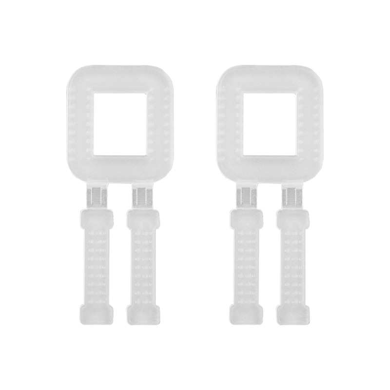 Plastic packing buckle PP environmental protection with teeth non-slip herringbone two-legged folding carton portable buckle plastic packing buckle