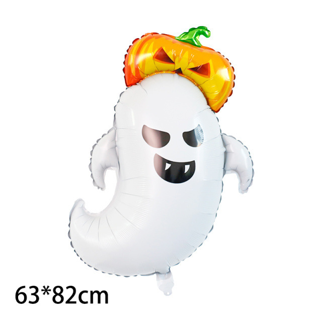 クロスボーダー新しいハロウィンバルーン装飾ゴーストフェスティバルアルミフィルムバルーンゴーストカボチャハロウィンテーマ漫画バルーン|undefined